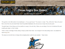 Tablet Screenshot of angrybee.com
